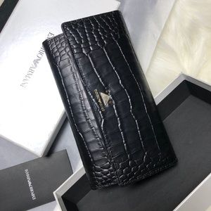 Emporio Armani Womens Leather Wallet Purse Bag